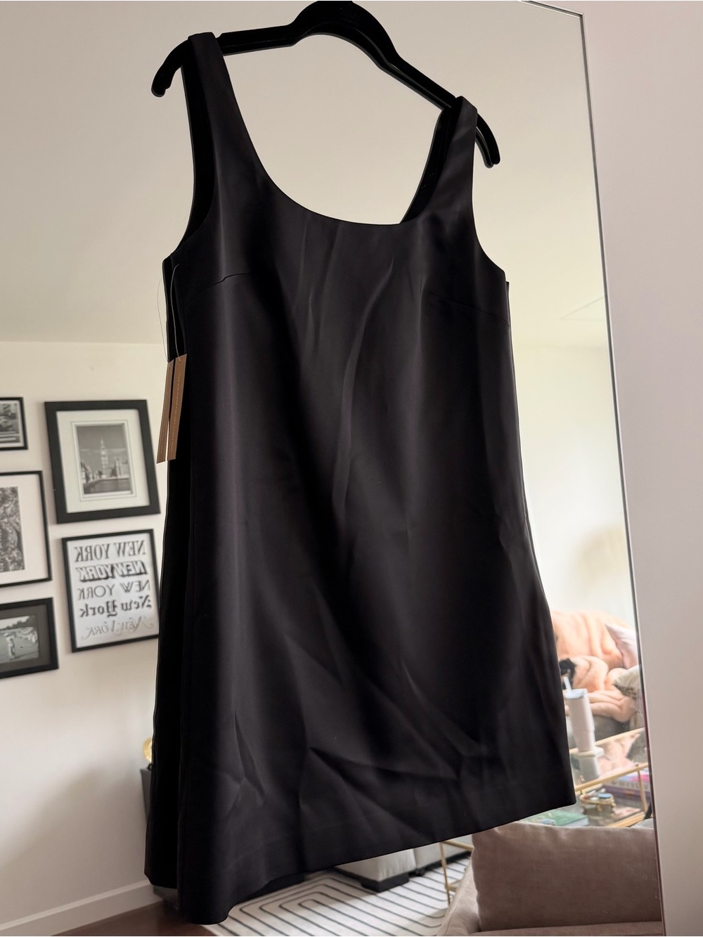 o.p.t. Classic Black Arietta Mini Dress with Square Neck - Picture 8 of 11